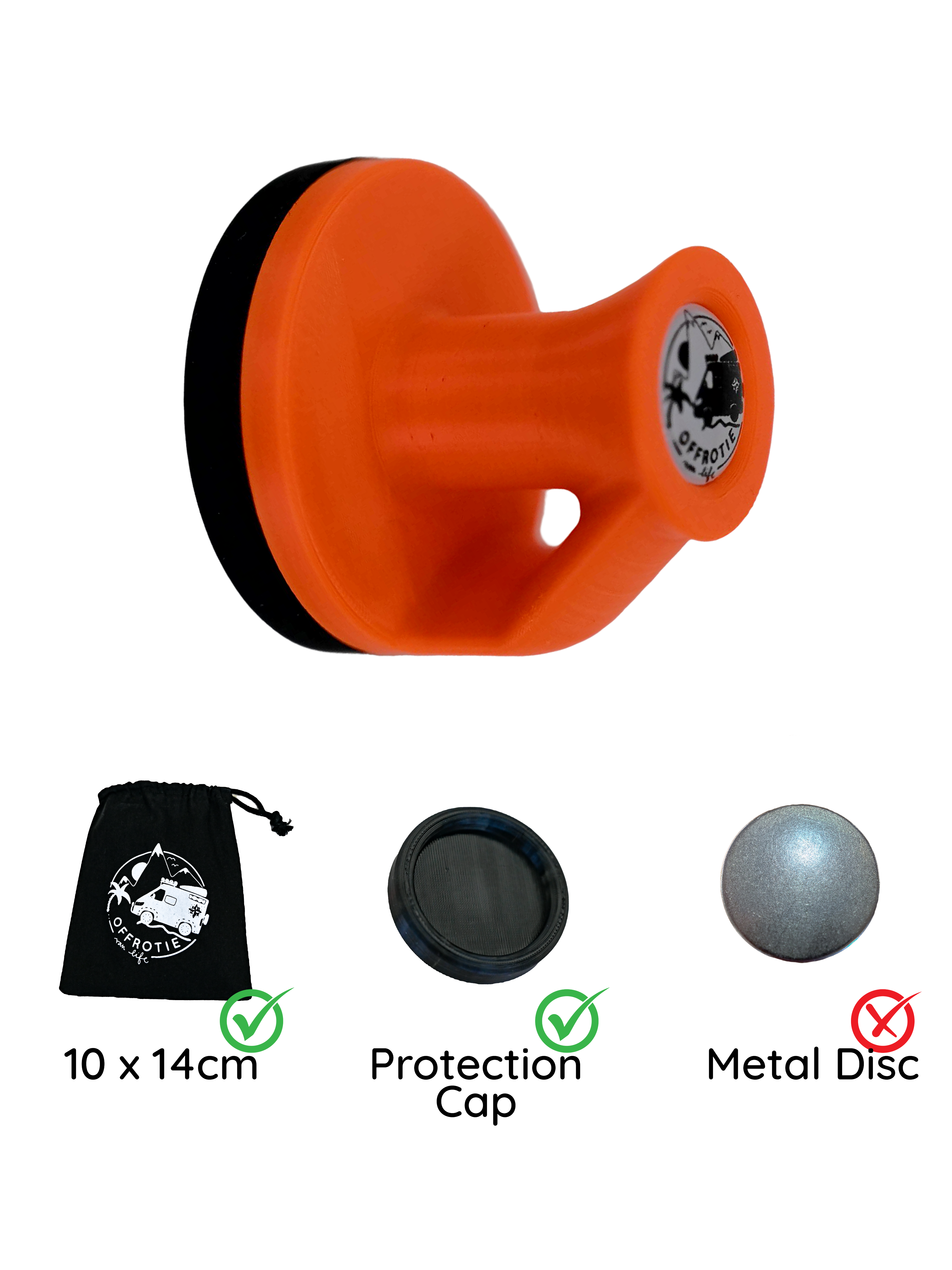 Der Espresso-Haken – Offrotie 3D-gedruckter Magnethaken – Tragbar fürs Vanlife