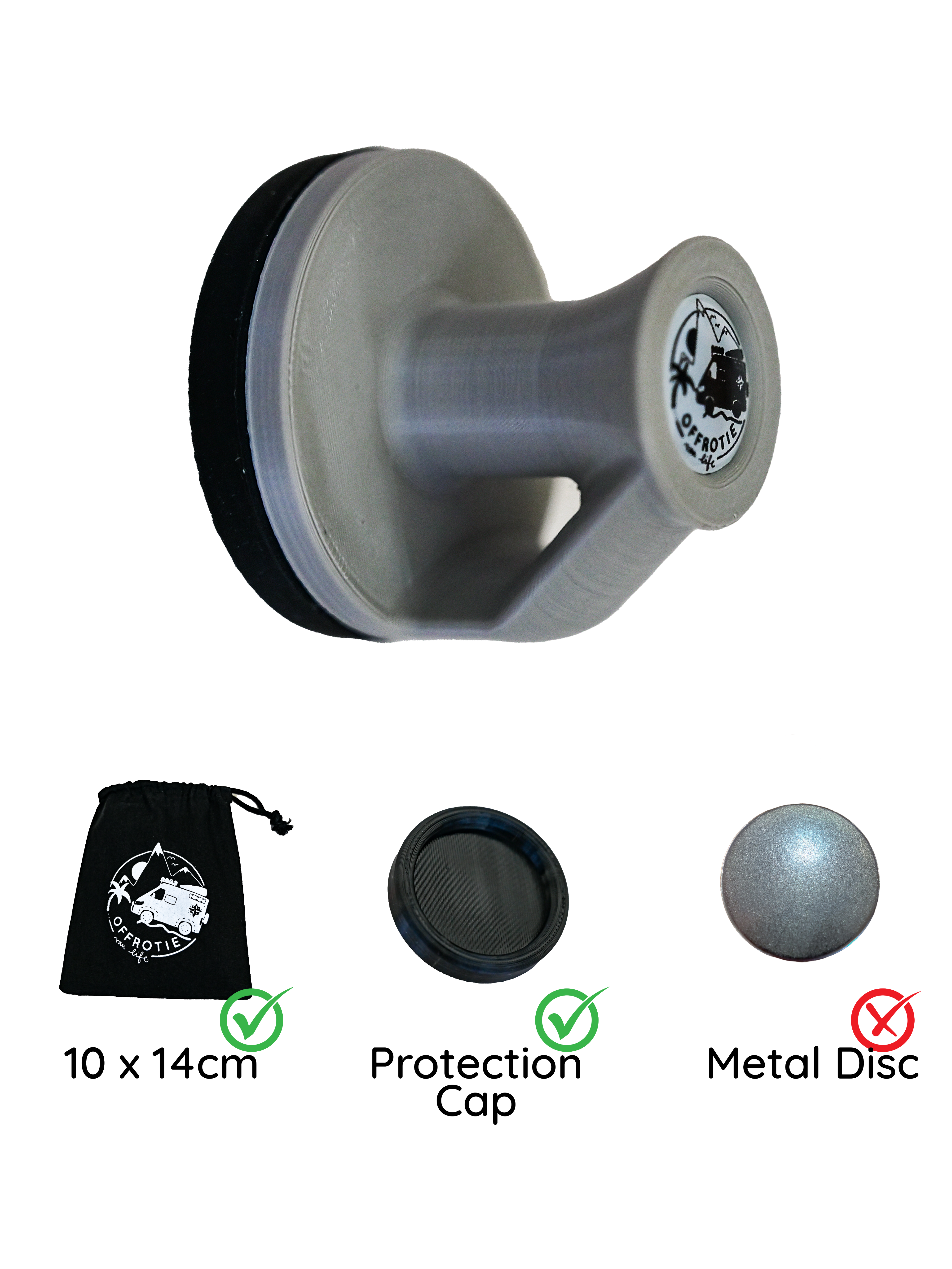 Der Espresso-Haken – Offrotie 3D-gedruckter Magnethaken – Tragbar fürs Vanlife