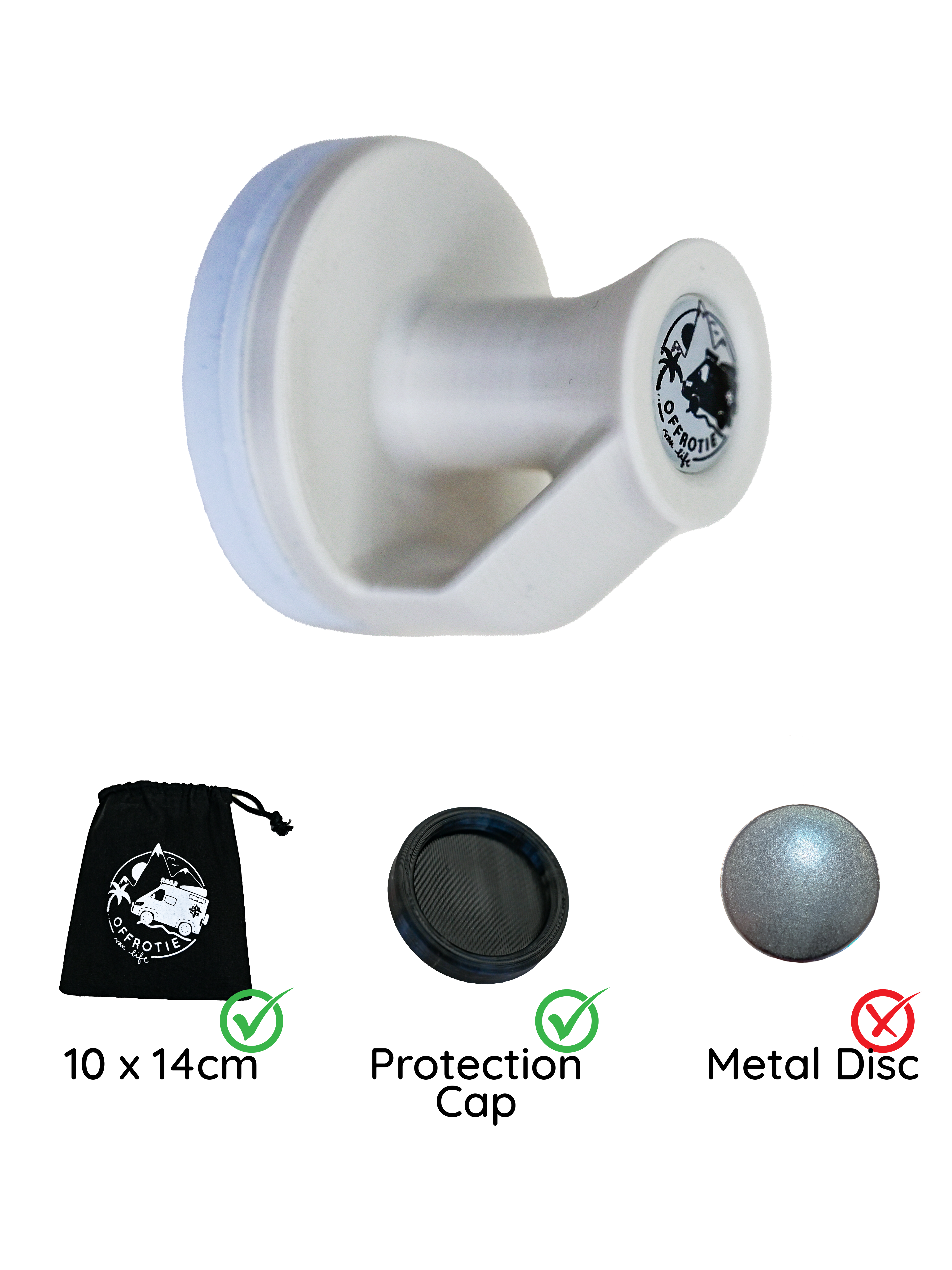 Der Espresso-Haken – Offrotie 3D-gedruckter Magnethaken – Tragbar fürs Vanlife