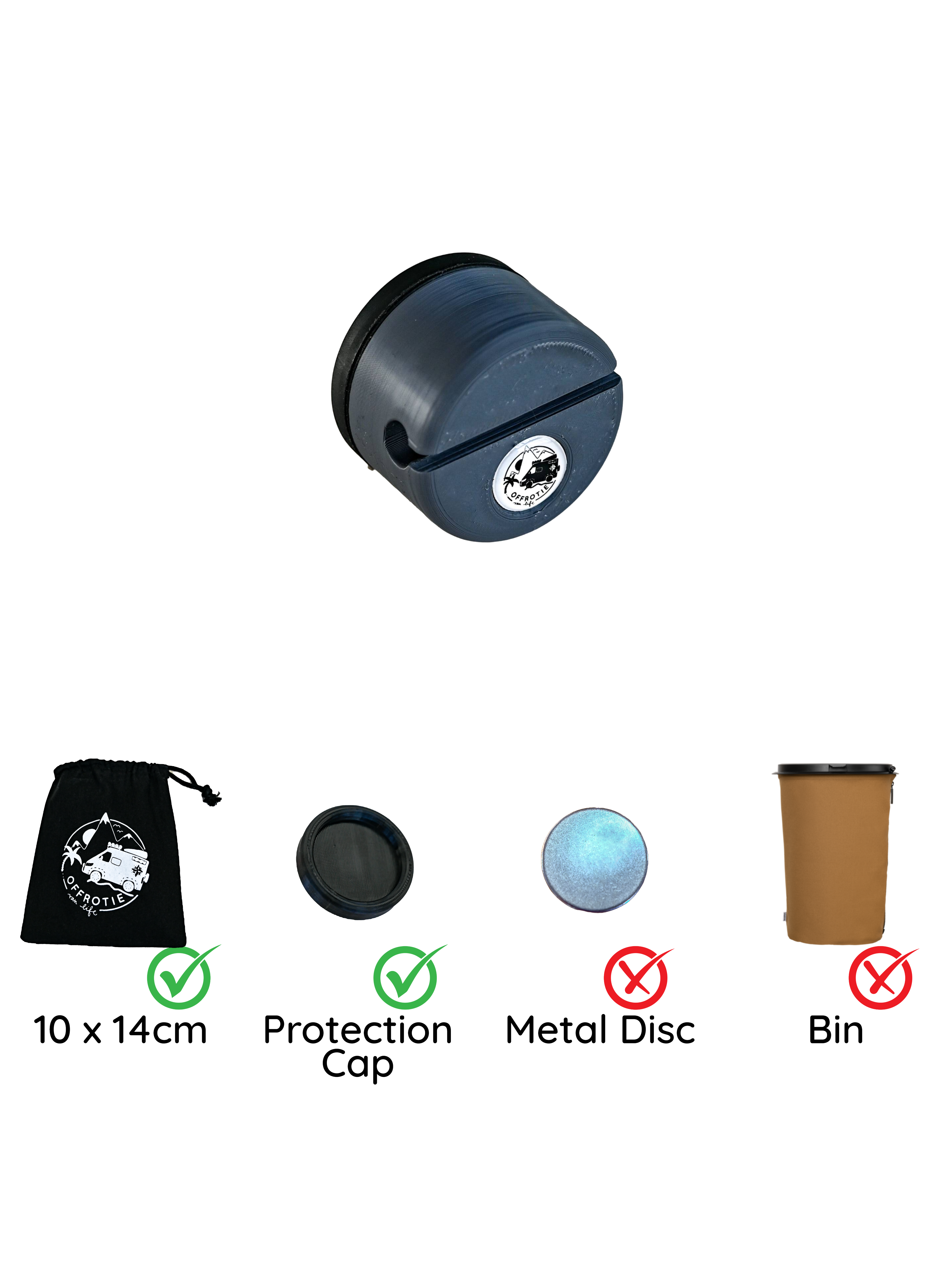 Le support magnétique Flextrash – Offrotie imprimé en 3D – Portable pour Vanlife