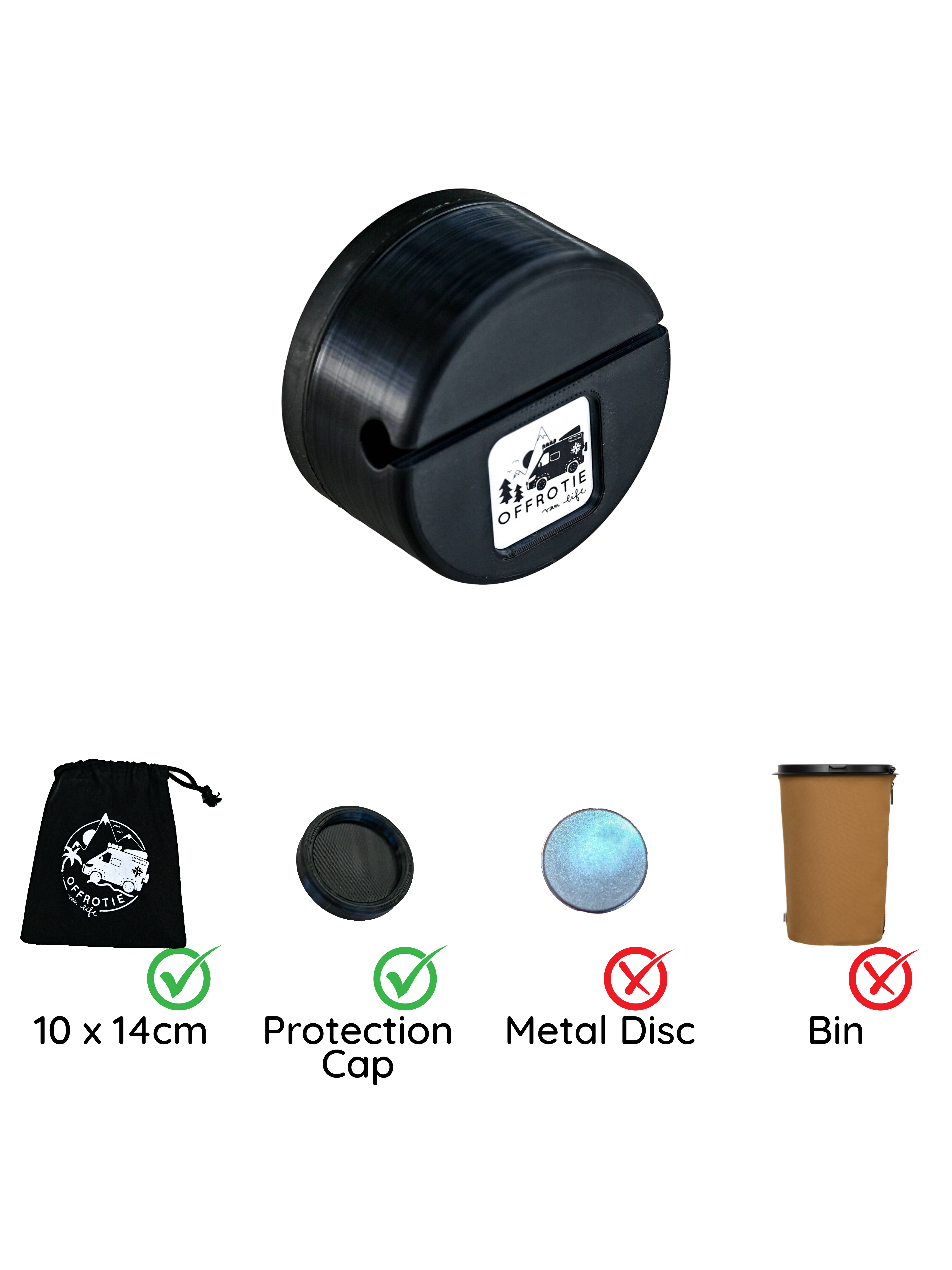 Le support magnétique Flextrash – Offrotie imprimé en 3D – Portable pour Vanlife