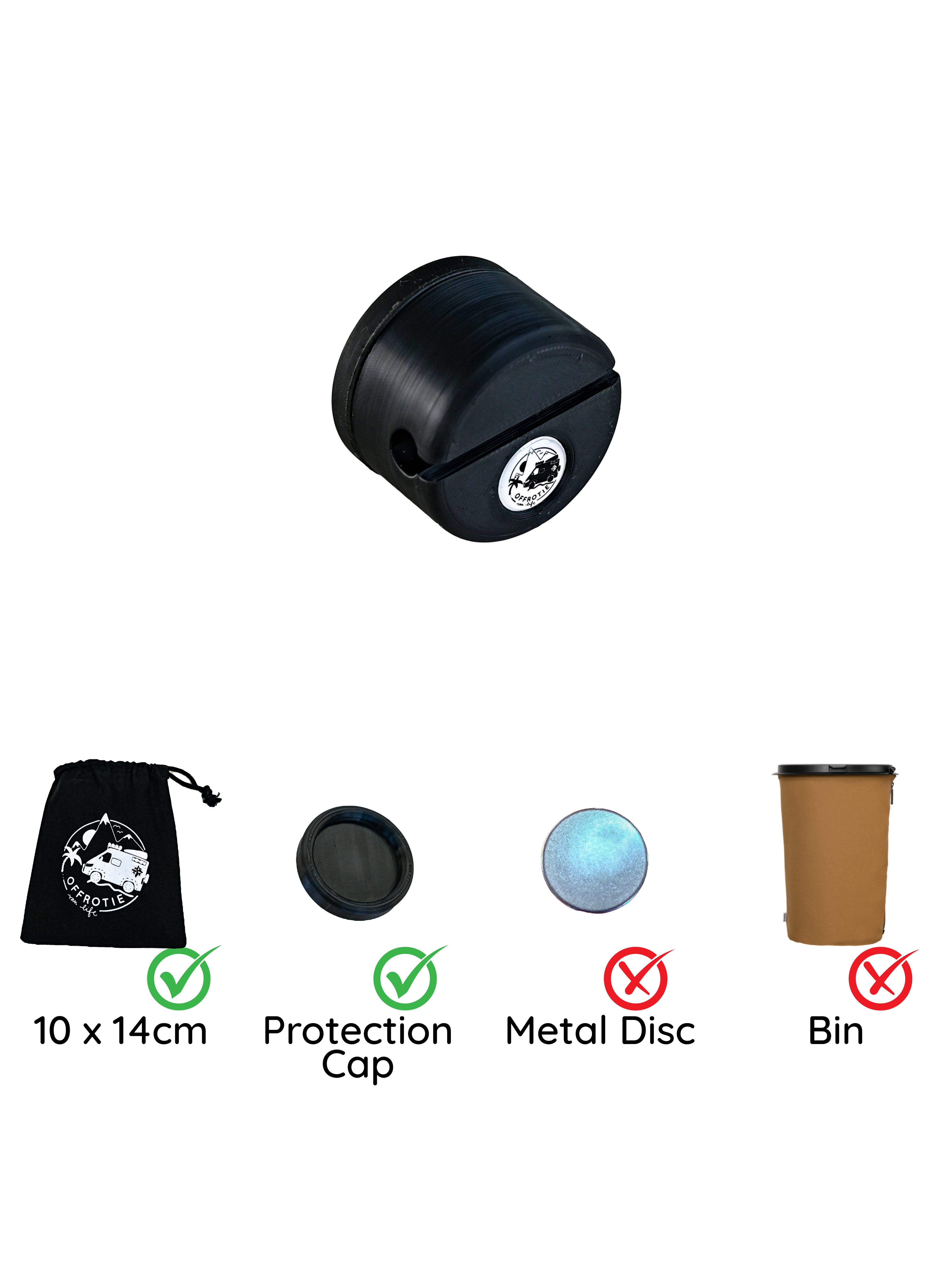 Der Flextrash Magnethalter – Offrotie 3D gedruckt – Tragbar für Vanlife