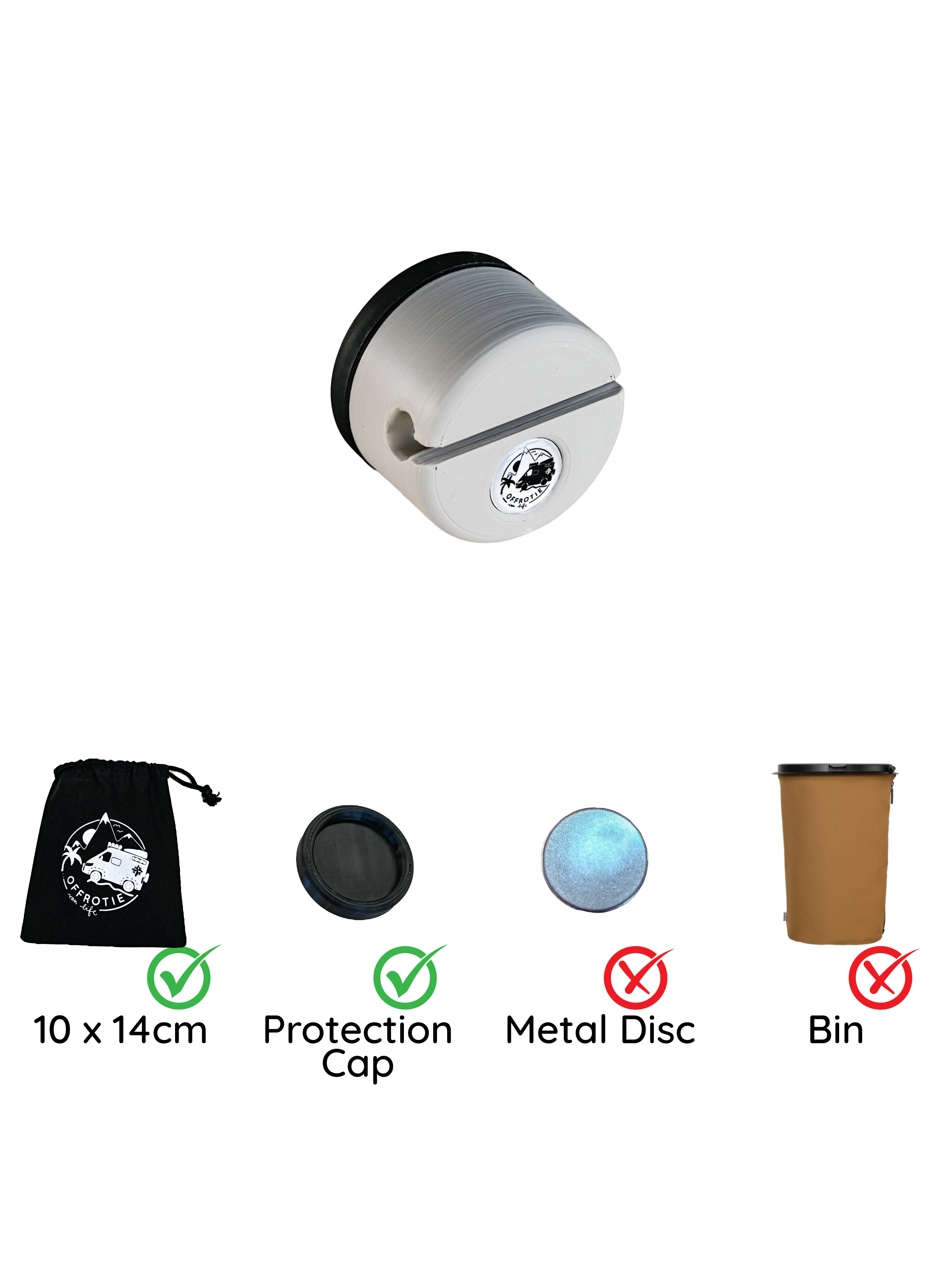 Le support magnétique Flextrash – Offrotie imprimé en 3D – Portable pour Vanlife