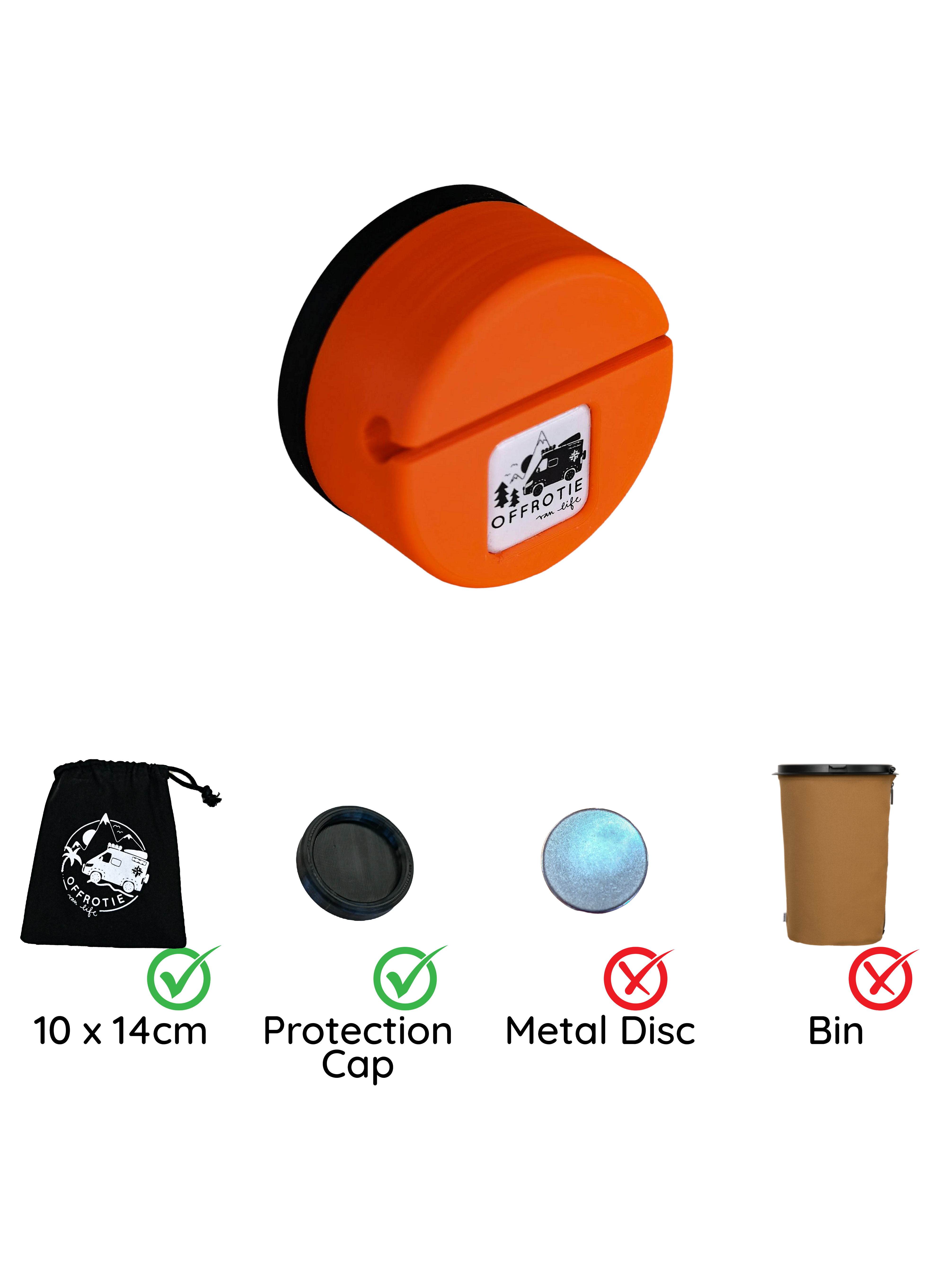 Le support magnétique Flextrash – Offrotie imprimé en 3D – Portable pour Vanlife