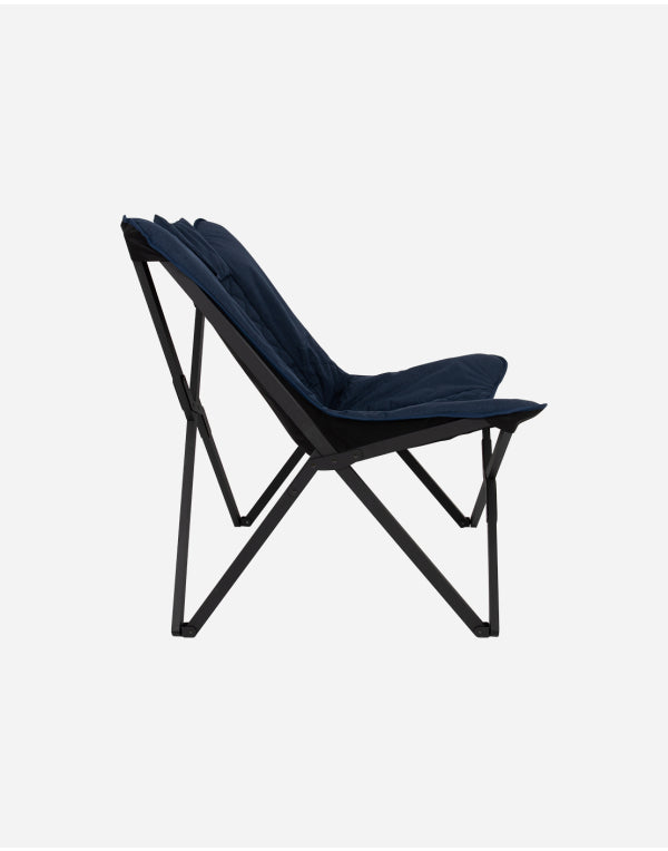 La chaise relax Bo-Camp Molfat - Collection Industrielle - Pliable pour Vanlife