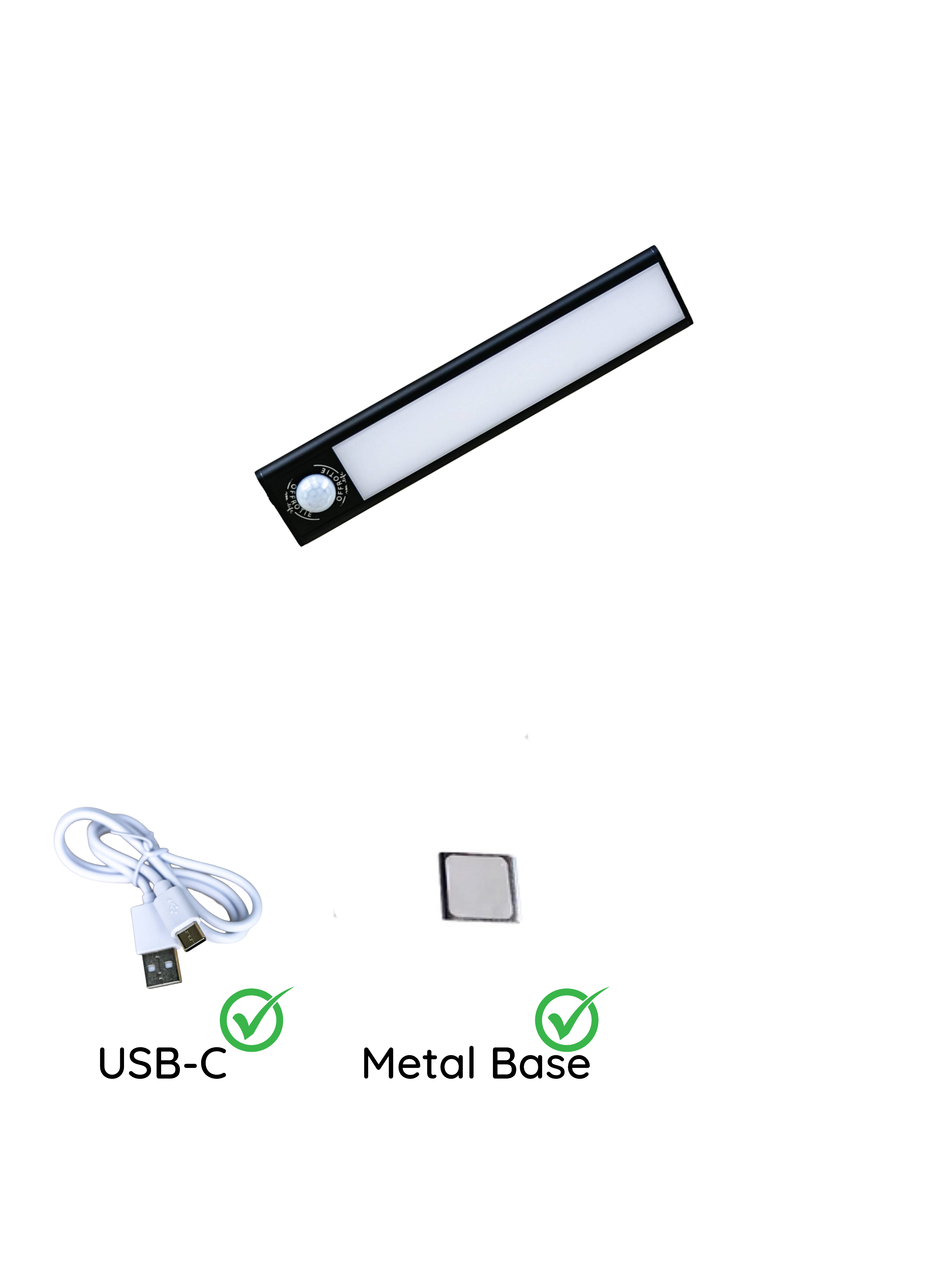 The LED Strip Magnetic - Offrotie Lamp for Cabinets Kitchen Bath - 3 Sizes | Motion Sensor | 3 Color Temperatures