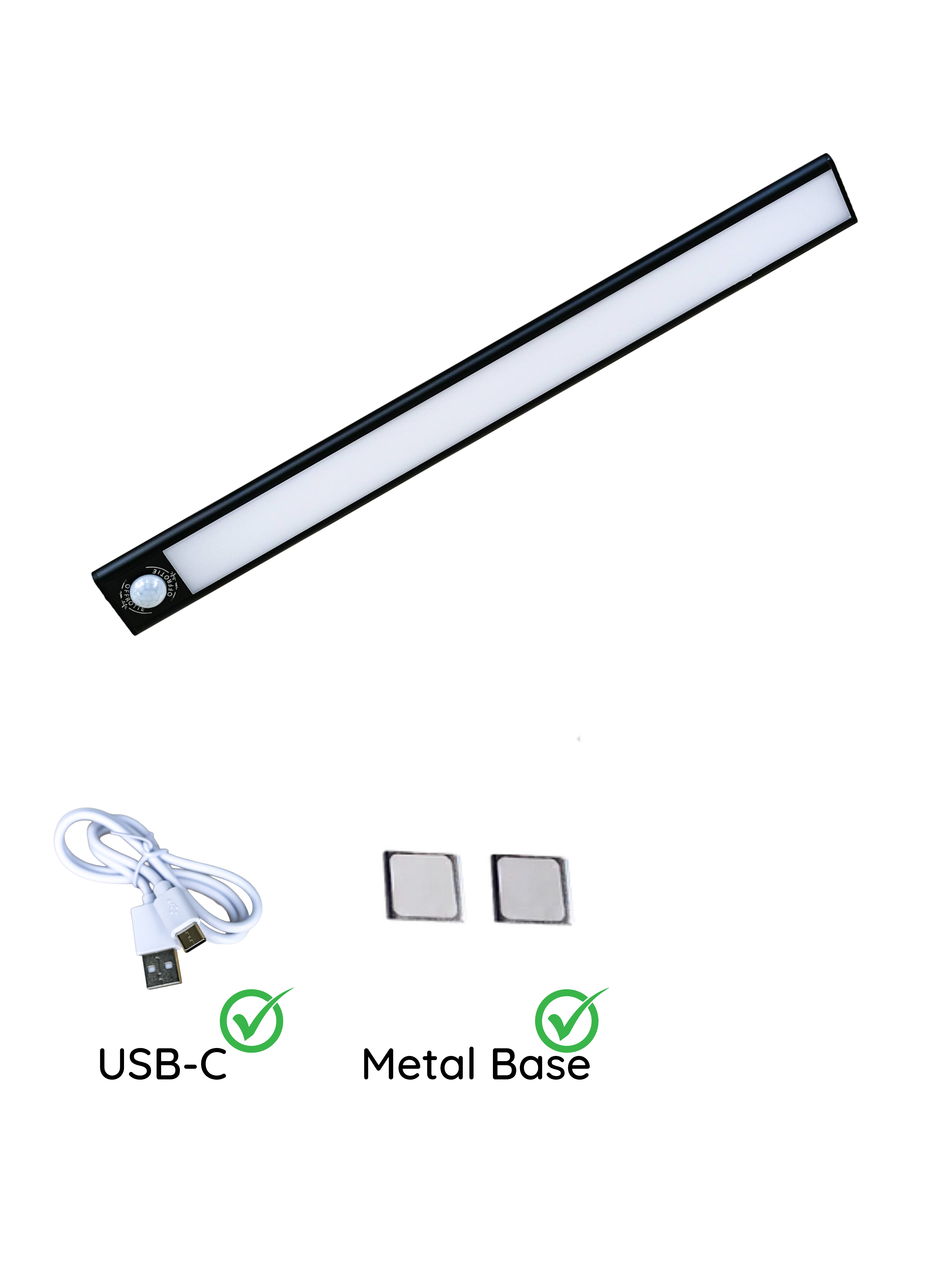 The LED Strip Magnetic - Offrotie Lamp for Cabinets Kitchen Bath - 3 Sizes | Motion Sensor | 3 Color Temperatures