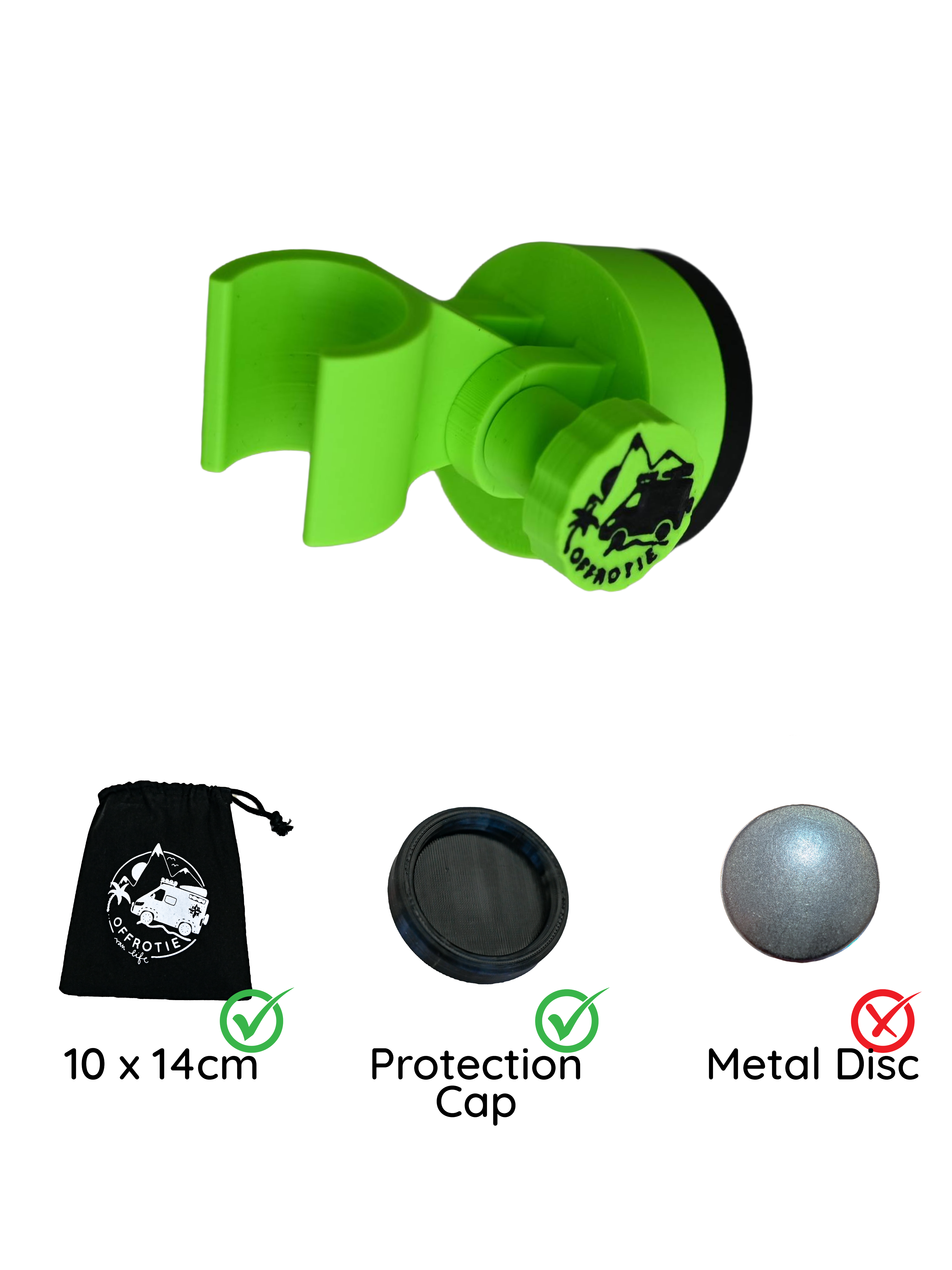 The Shower Holder Magnetic - Offrotie 3D Printed - Portable for Vanlife