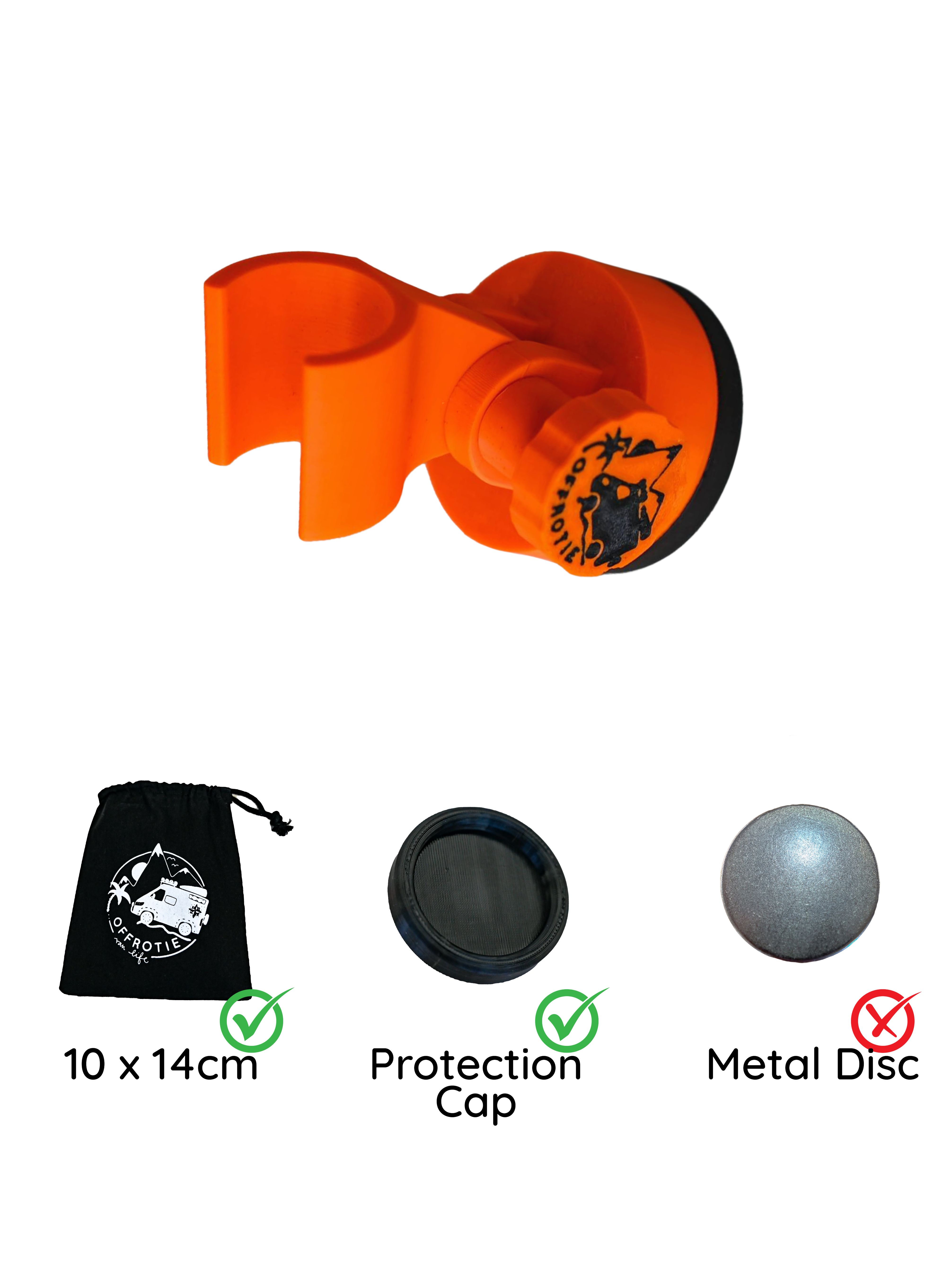 The Shower Holder Magnetic - Offrotie 3D Printed - Portable for Vanlife