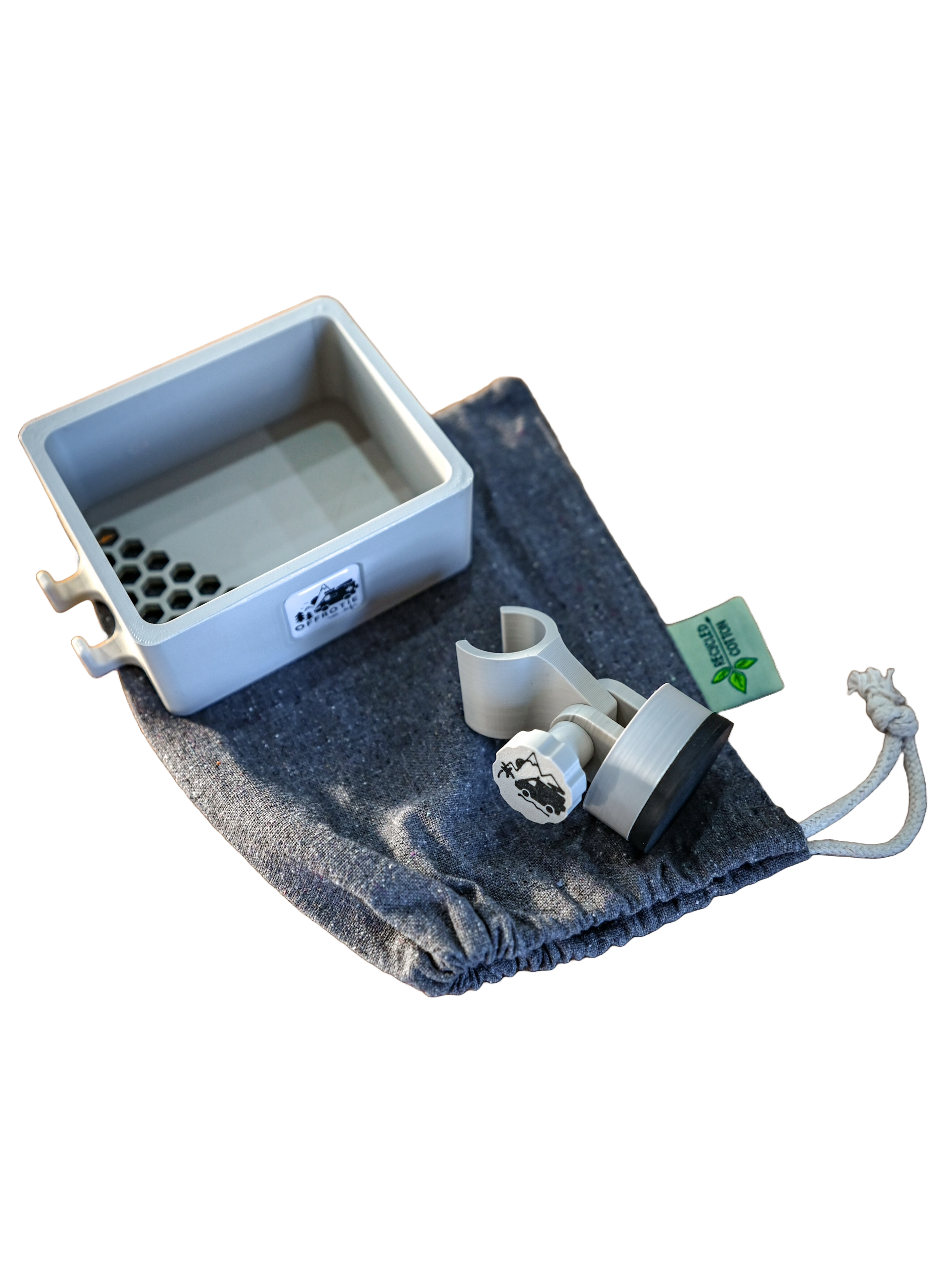 Offrotie Kit de cesta y soporte de ducha magnético impreso en 3D - Portátil para Vanlife 