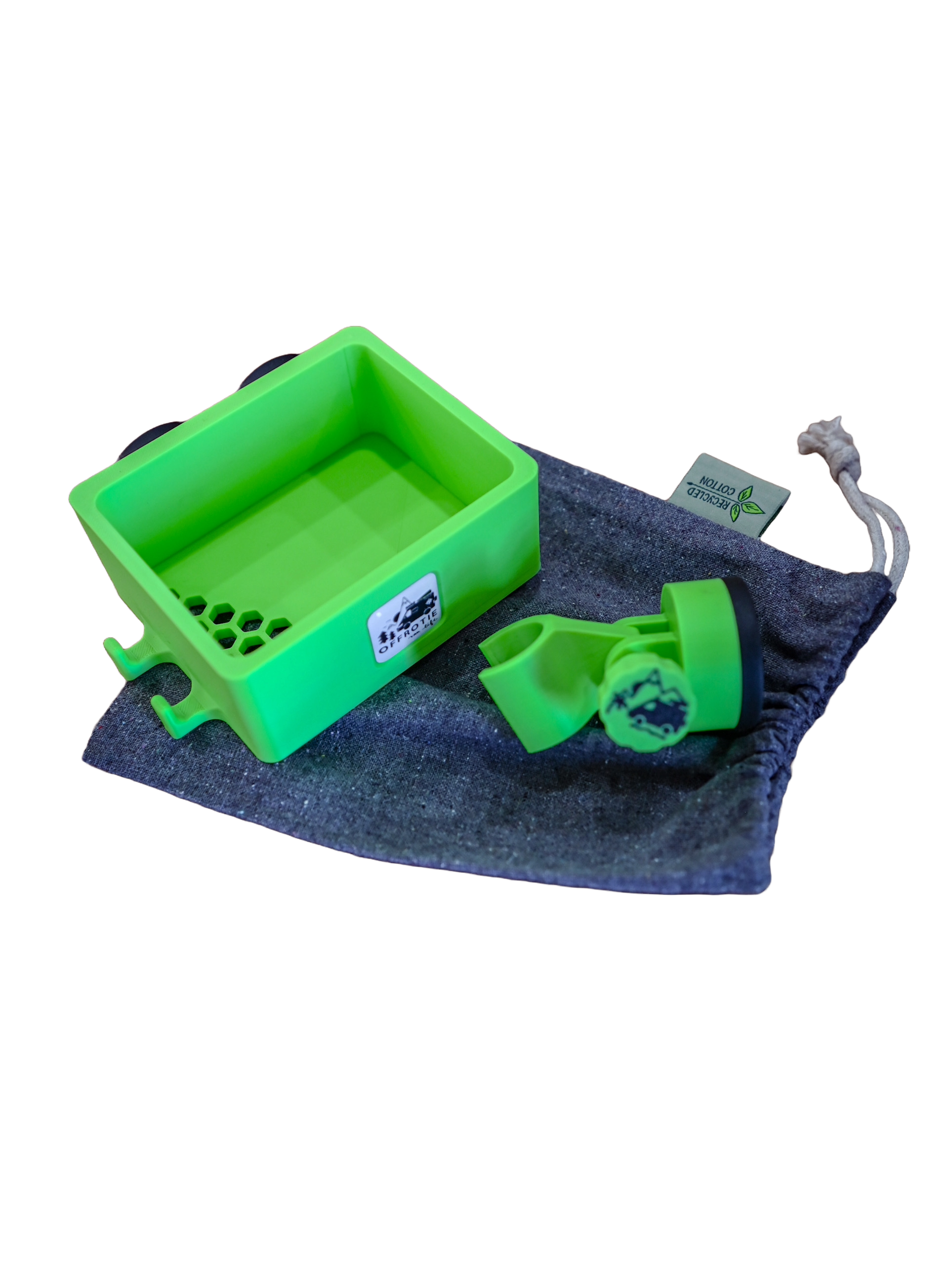 Kit supporto e cestino per doccia magnetico stampato in 3D Offrotie - Portatile per Vanlife