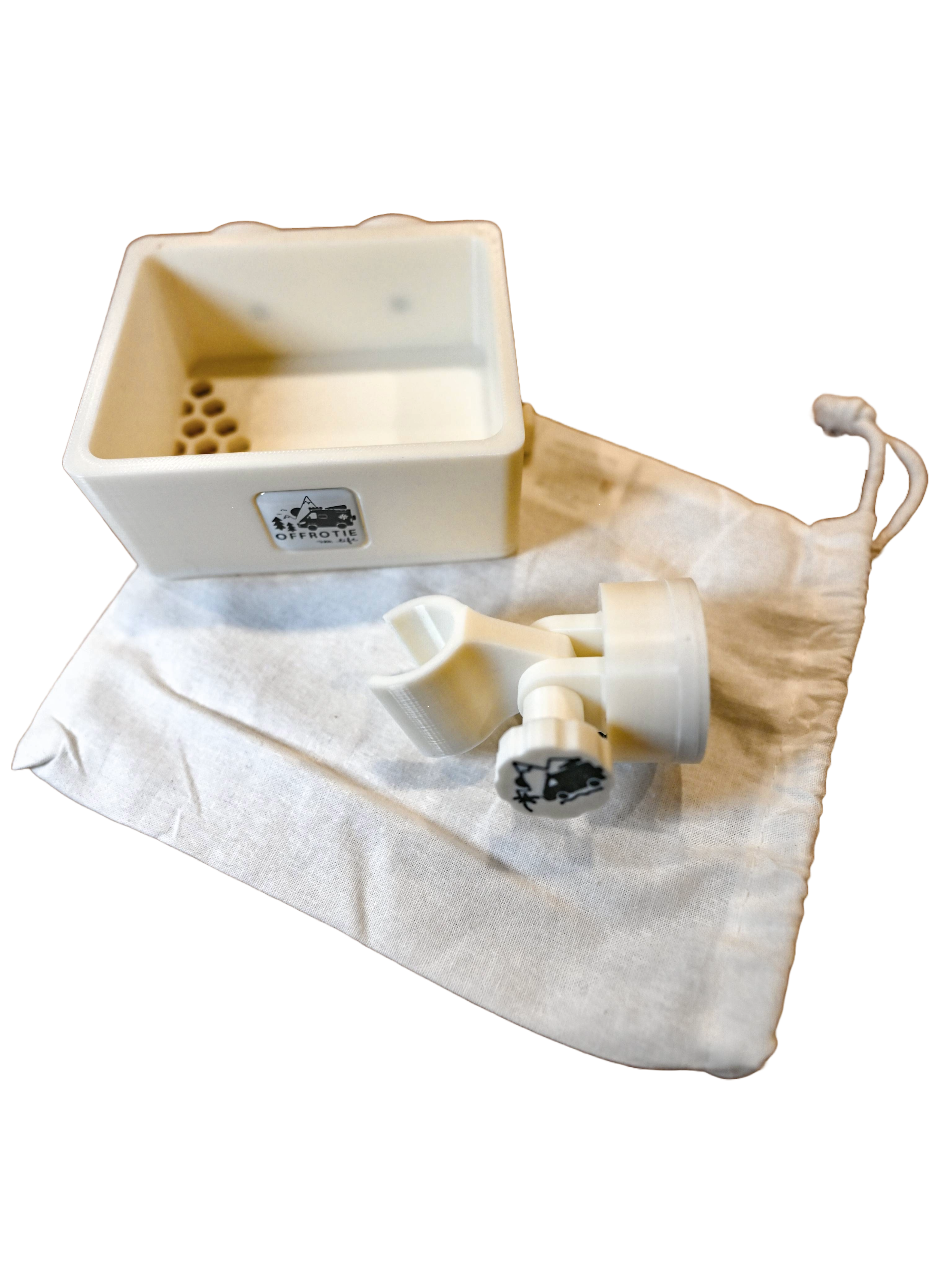 Kit support de douche magnétique et panier imprimé en 3D Offrotie – Portable pour Vanlife