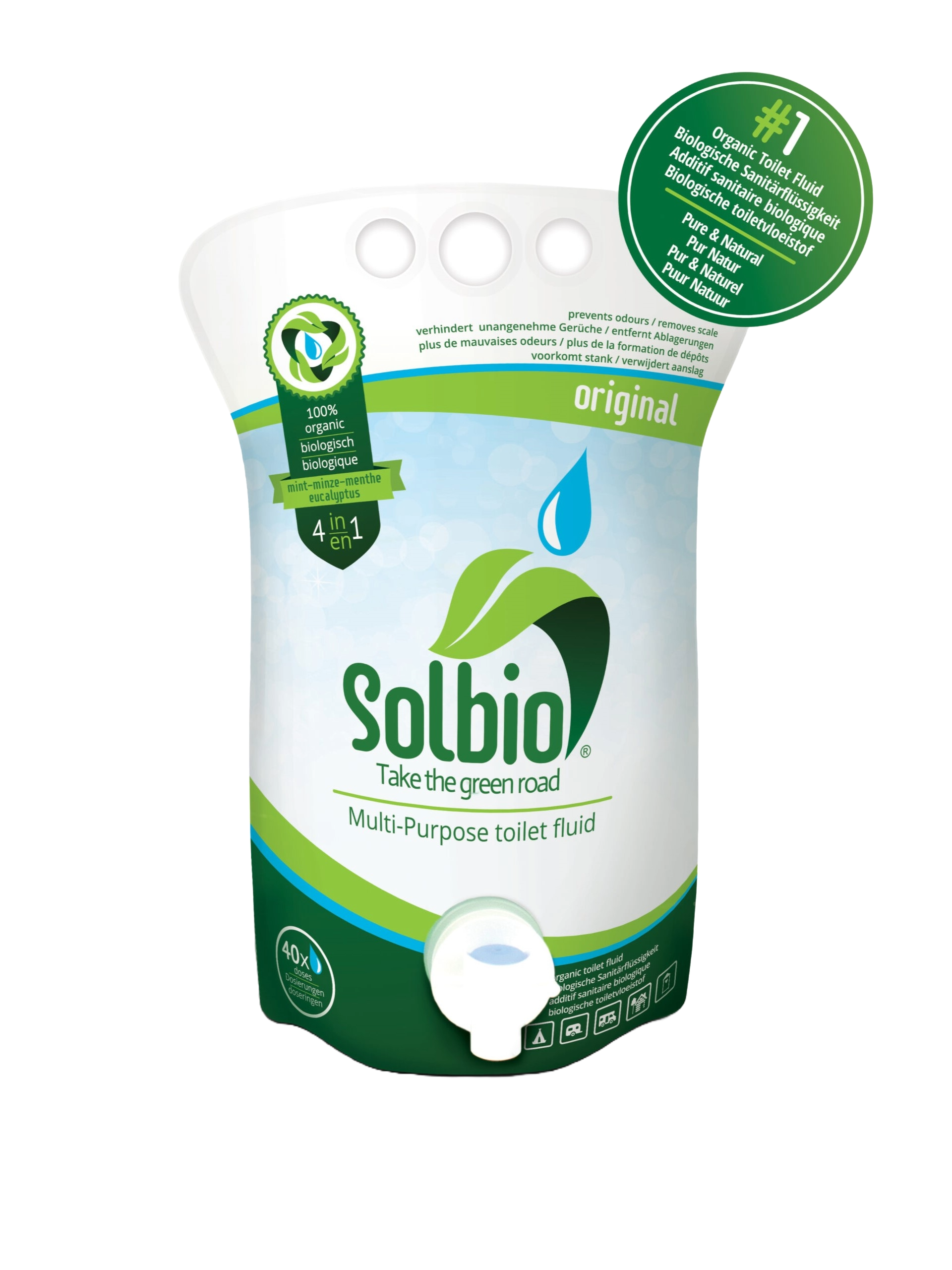 Le liquide de toilette Bio - Solbio Original Toilet Liquid - Biodégradable pour Vanlife