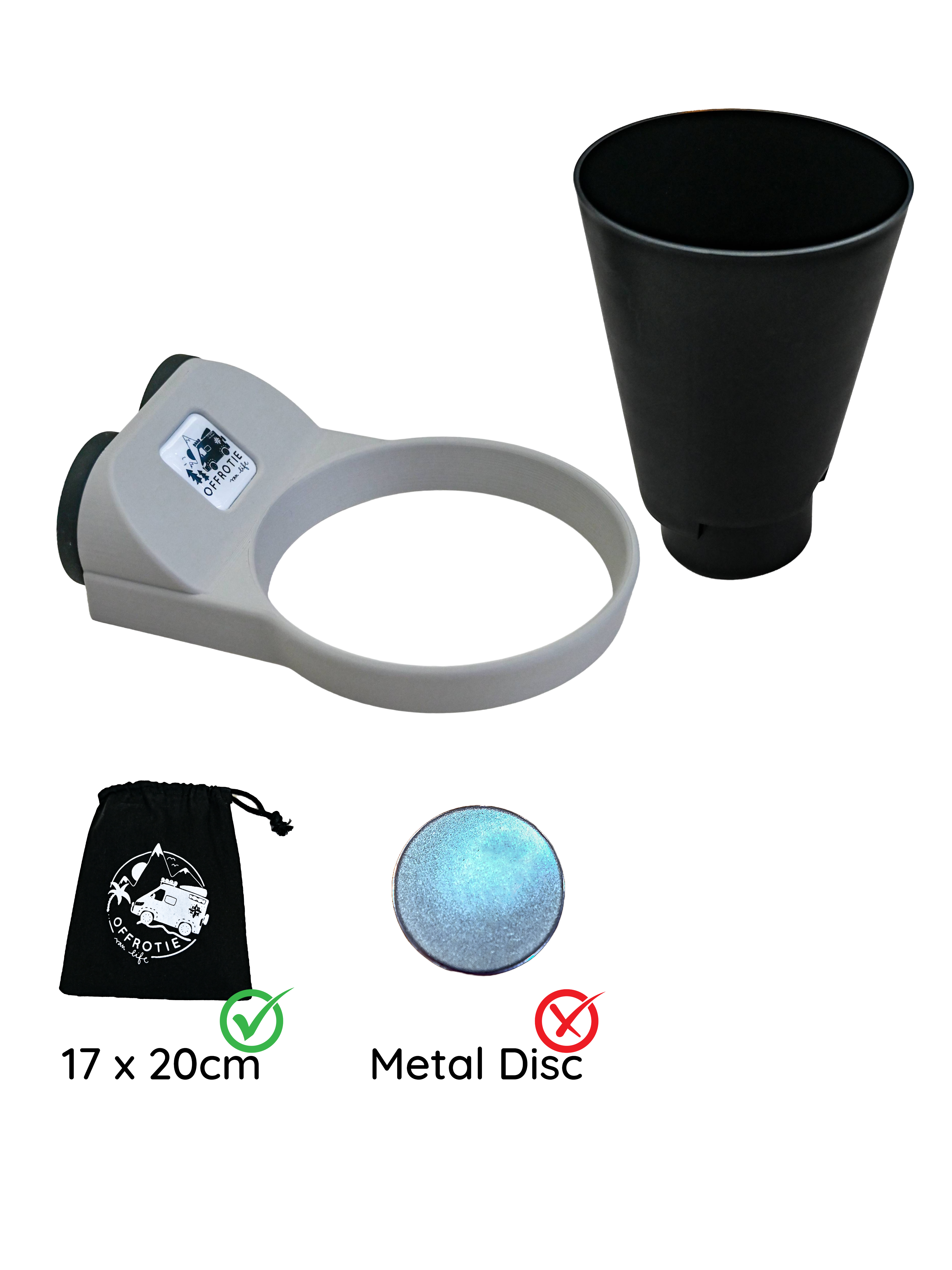 Il kit portavaso e vaso da fiori magnetico – Offrotie stampato in 3D – portatile per Vanlife
