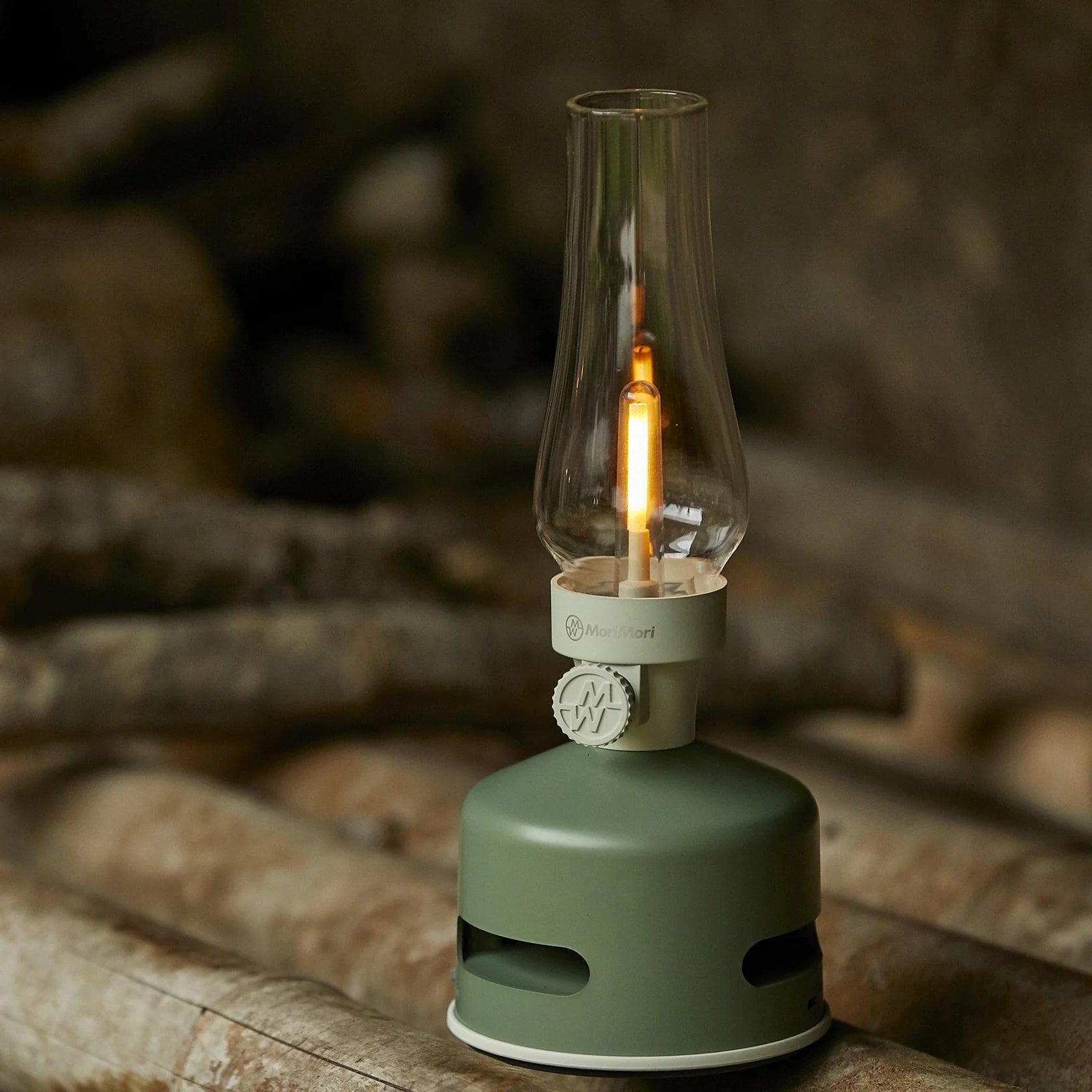 SBAM Mori Mori LED Lantern with Bluetooth Speaker - Original Green -  Interismo